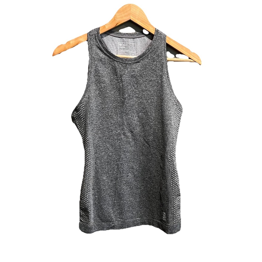 FIGS Gray Seamless‎ Women's Activewear Scrubs Tank Top Size Small